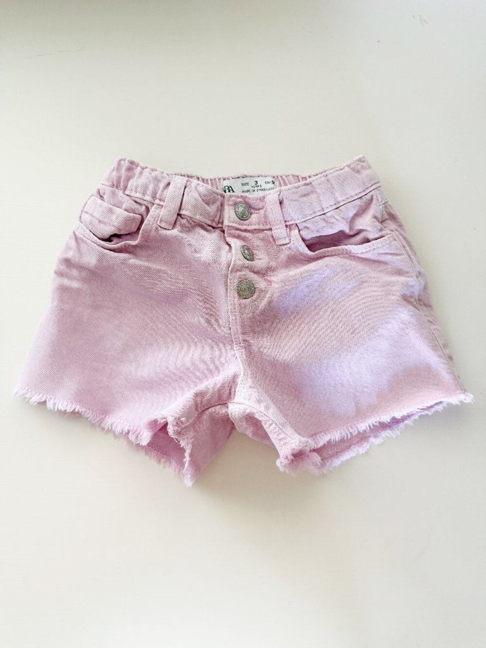 Zara Pink Jean Shorts • 3 Years